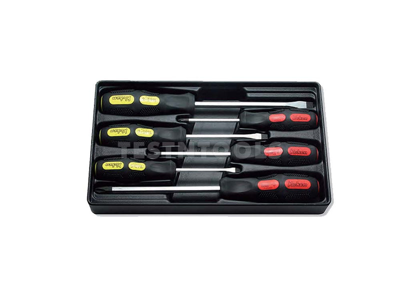 Koken ScrewDriveiver Set Heavy Duty #1-3 Phillips 5-8mm Flat 6 Piece PK166PS/6