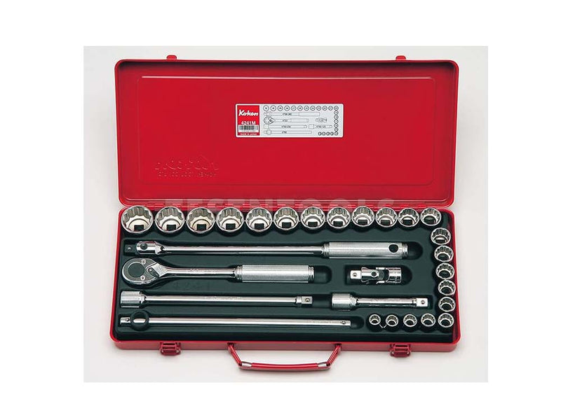 Koken Socket Set 1/2" Drive 10mm - 32mm 12PT 28 Piece 4241M