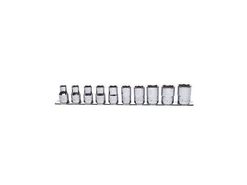 Koken Socket Set On Rail 1/2" Drive 10mm - 22mm 12PT 10 Piece RS4405M/10