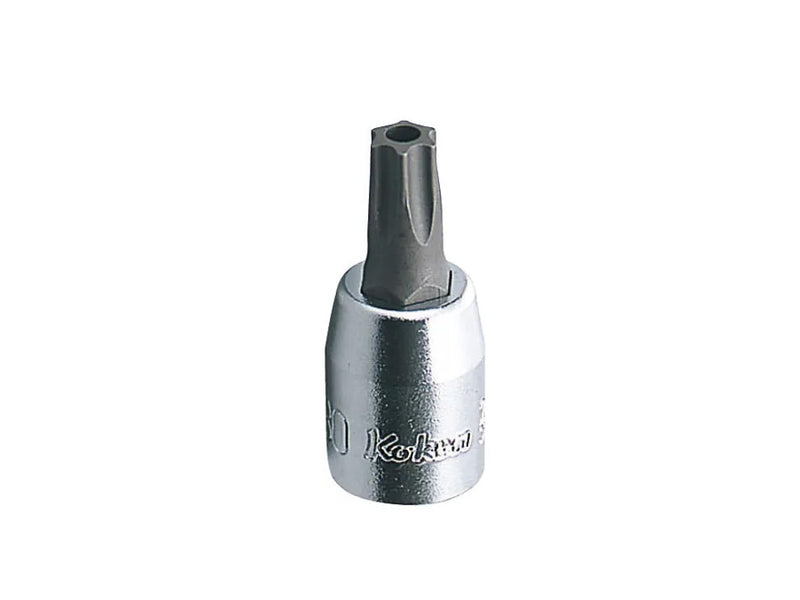 Koken Torx Bit Socket Tamper Proof 1/4" Drive TH25 x 28mm Long 2025-28TH25