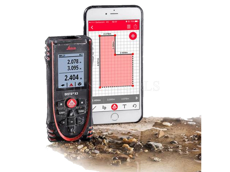 Leica Disto X3 Laser Distance Meter Dust/Water/Drop Proof IP65