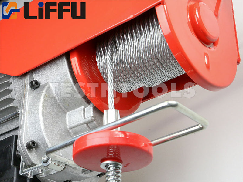 Liffu Electric Hoist 230V Wire Rope 18m 1000Kg PA1000