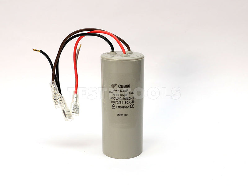 Liffu Motor Start/Run Capacitor CBB60 12.5uF 3.5uF 450VAC