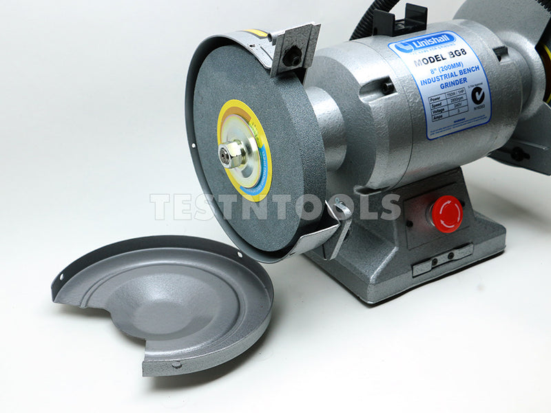 Linishall Heavy Duty Bench Grinder 200mm (8") 1HP BG8