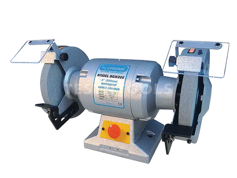 Linishall Heavy Duty Workshop Bench Grinder 200mm (8") 1HP BGW200