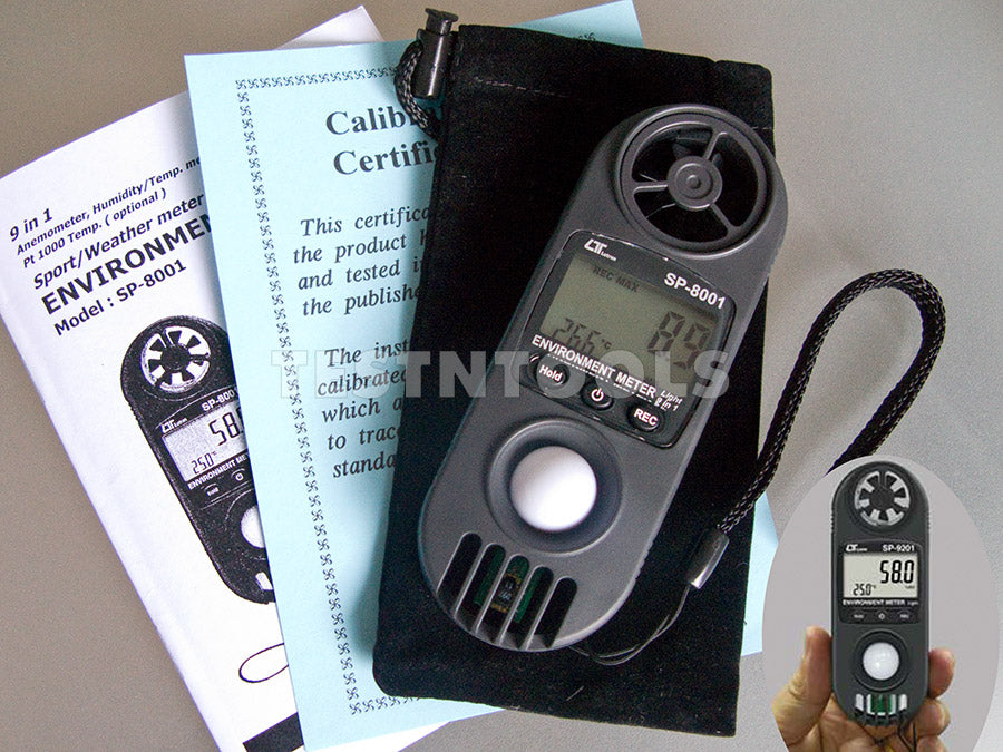 Lutron 9 In 1 Environment Meter LU-SP8001 — Testntools