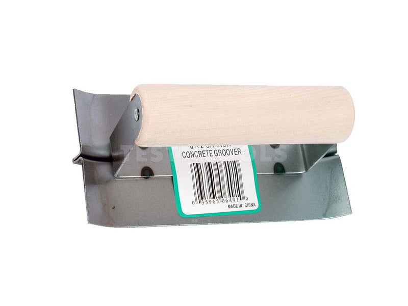 Marshalltown QLT Concrete Hand Groover Wood Handle 150mm x 70mm x 6mm MT91