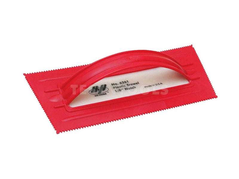 Marshalltown QLT Plastic Notched Trowel V-Shape Red 3mm MT6261