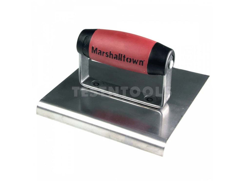 Marshalltown Stainless Steel Curve End Hand Edger DuraSoft Handle 150mm x 150mm x 10mm MT162SS