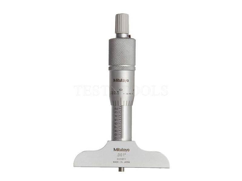 Mitutoyo Depth Micrometer 0-1 2.5" 128-105