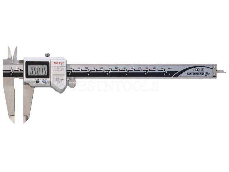 Mitutoyo Digimatic Calipers 200mm 8" 0.01mm 0.0005" IP67 Coolant Proof 500-753-20