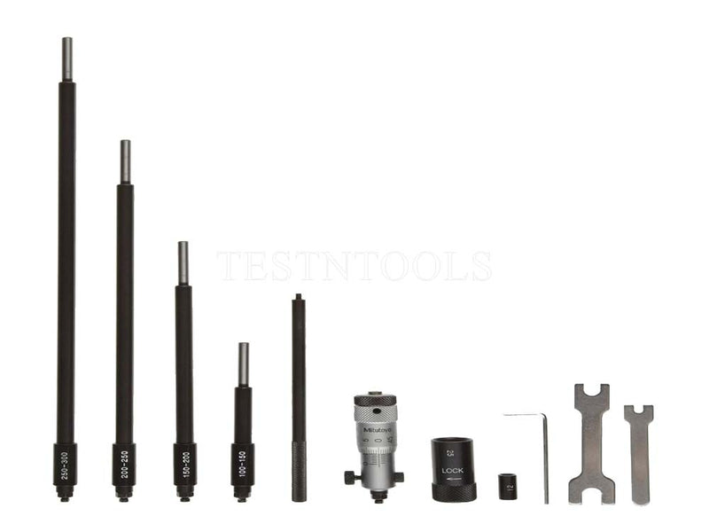 Mitutoyo Inside Micrometer Interchangeable Rod 50-300mm 5 Rod 141-206