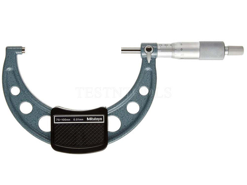 Mitutoyo Outside Micrometer 75-100mm 0.01mm With Ratchet Stop 103-140-10