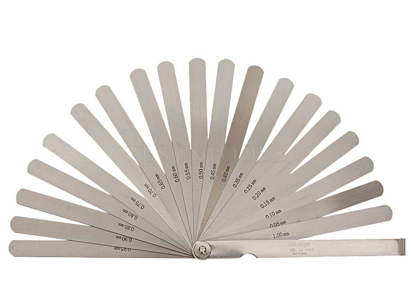 Mitutoyo Thickness Feeler Gauges 0.05-1mm 20 Long Leaves 184-304S