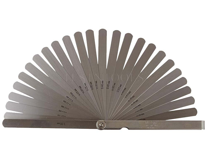 Mitutoyo Thickness Feeler Gauges 0.05-1mm 28 Long Leaves 184-303S