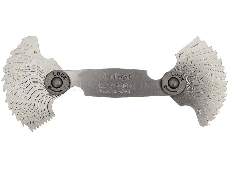 Mitutoyo Thread Pitch Gauge 4-42 TPI 55° 188-101
