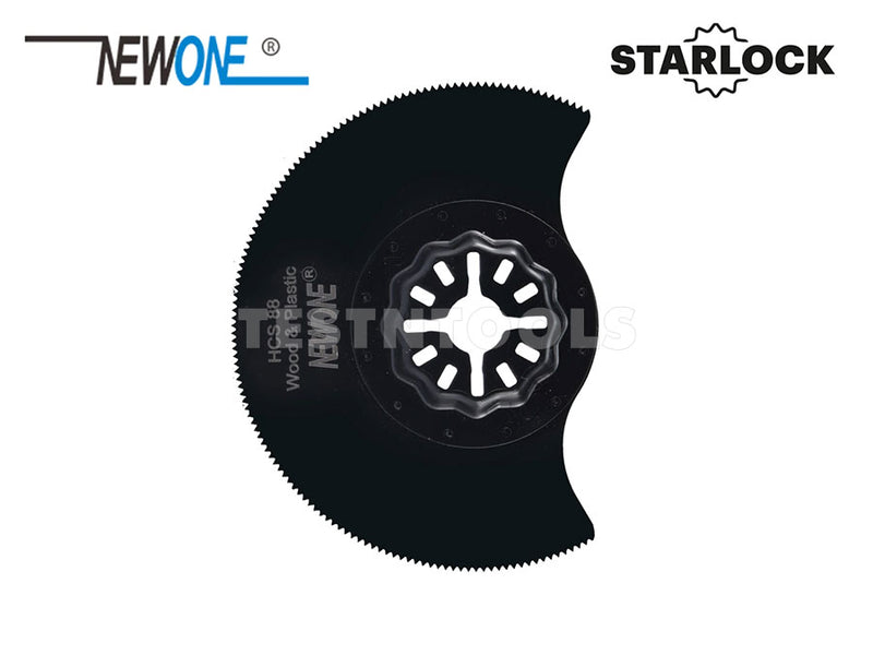 Newone Starlock Type Multi-tool Blade HCS For Wood And Plastic Half Moon 88mm