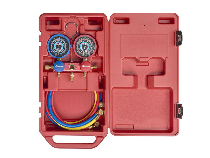Robinair 2 Way Analog Manifold With Hose 900mm R32/410A RA-41132E90C-HU