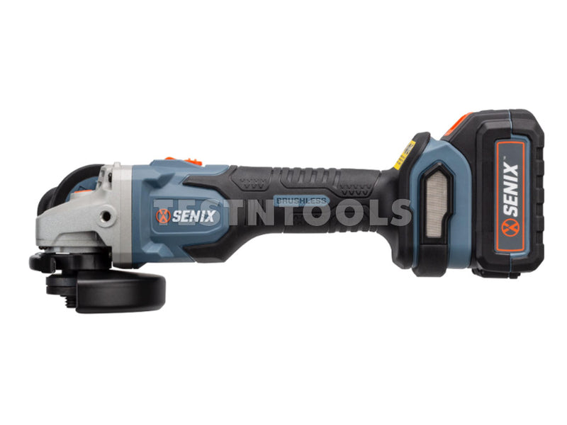 Senix 18V 2.0Ah Brushless Angle Grinder Kit with Charger 125mm PAX2125-M2-EU