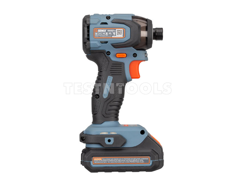 Senix 18V 2.0Ah Brushless Impact Driver Kit with Charger 1/4" PDIX2-M2-EU