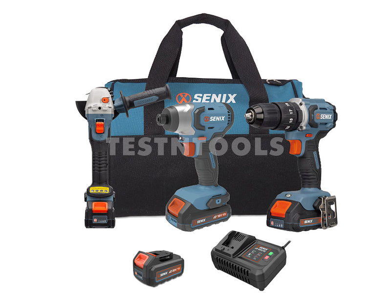 Senix 18V 3pc Brushless Combo Kit S2K3B1-01