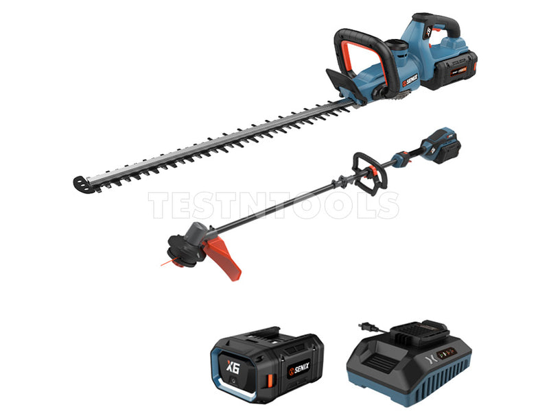 Senix 60V 2pc 4.0Ah Trimmer Combo Kit S6K2B1-01