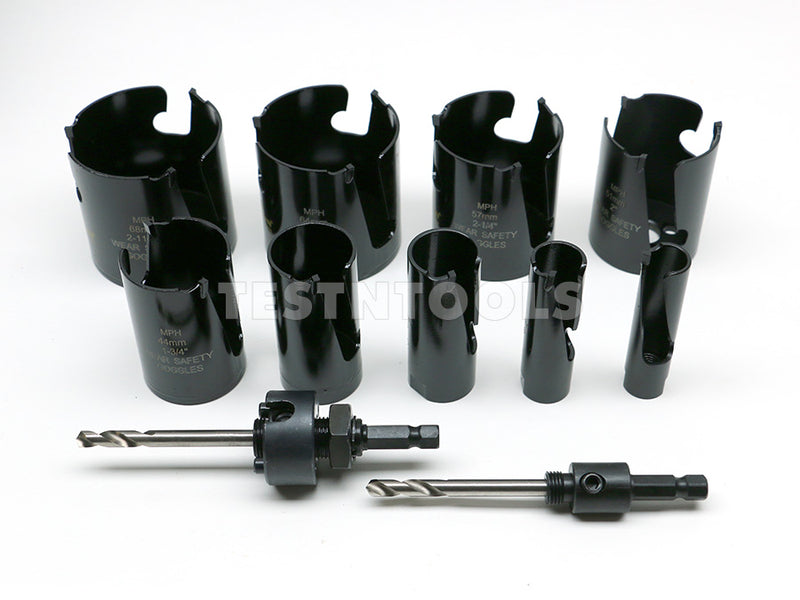Starrett Multi Purpose TCT Holesaw Kit Fast Cutting 9 Piece 19-68mm