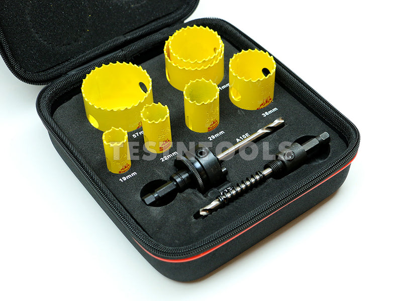 Starrett Plumbers Bi-metal Holesaw Kit Deep Cut 7 Piece 19-57mm