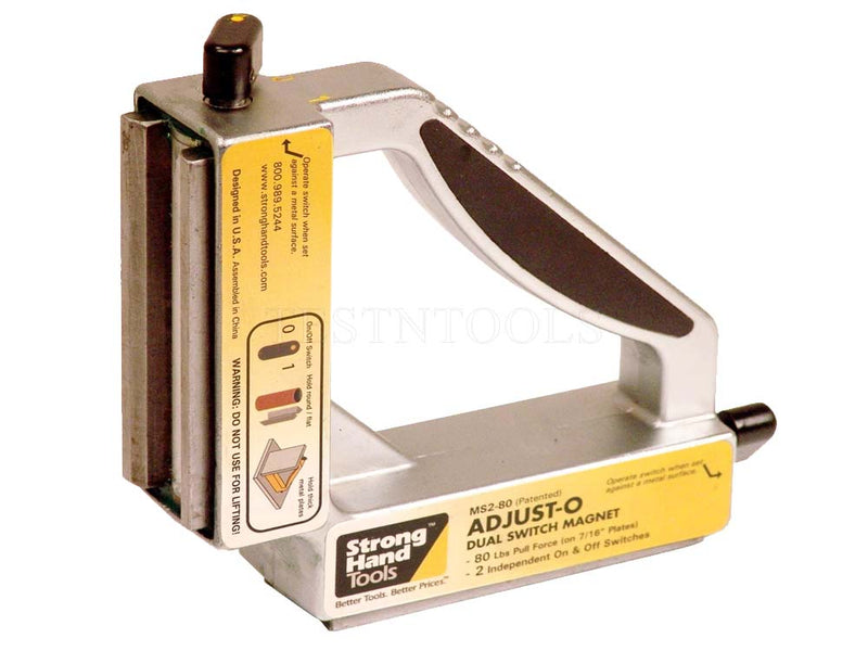 Strong Hand Adjust-O Dual Switch Magnet Square 90º 55Kg MAGS-MS2-80