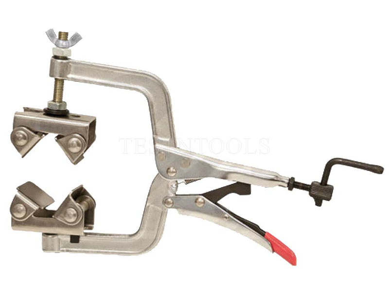 Strong Hand Pipe Plier 216mm Stainless Steel V Pads CLAM-PG635VS