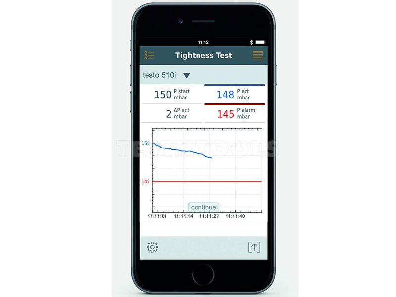 Testo Differential Pressure Meter With Smart Probe App 510i
