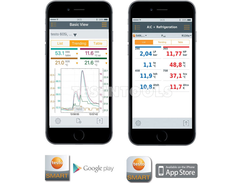 Testo Infrared Thermometer With Smart Probe App 805i