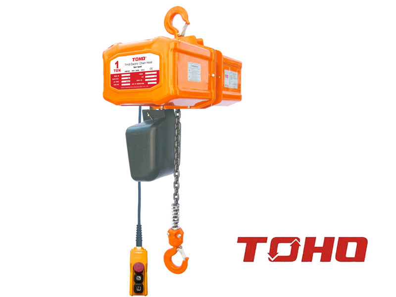 Toho Electric Chain Hoist 3m 1 Ton 1 Phase Dual Speed TECH-2SP-0103