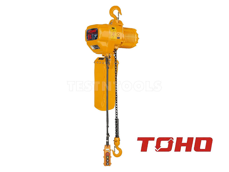 Toho Electric Chain Hoist 3m 2 Ton 3 Phase 2 Speed TECH3PH-0203
