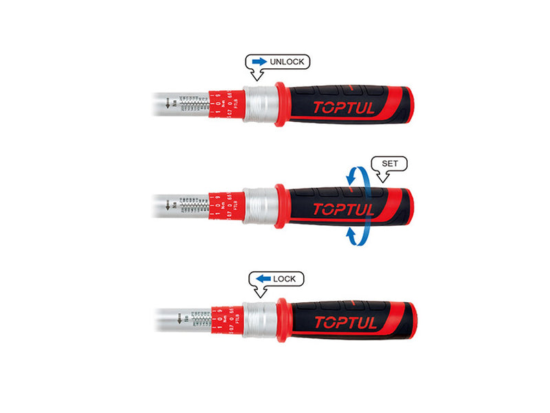 Toptul Torque Wrench 1/2" Drive 40-210Nm ANBV1621