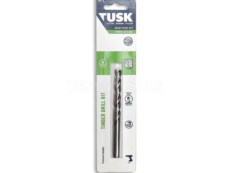 Tusk Brad Point Drill Bit for Timber 4mm x 75mm TBP4