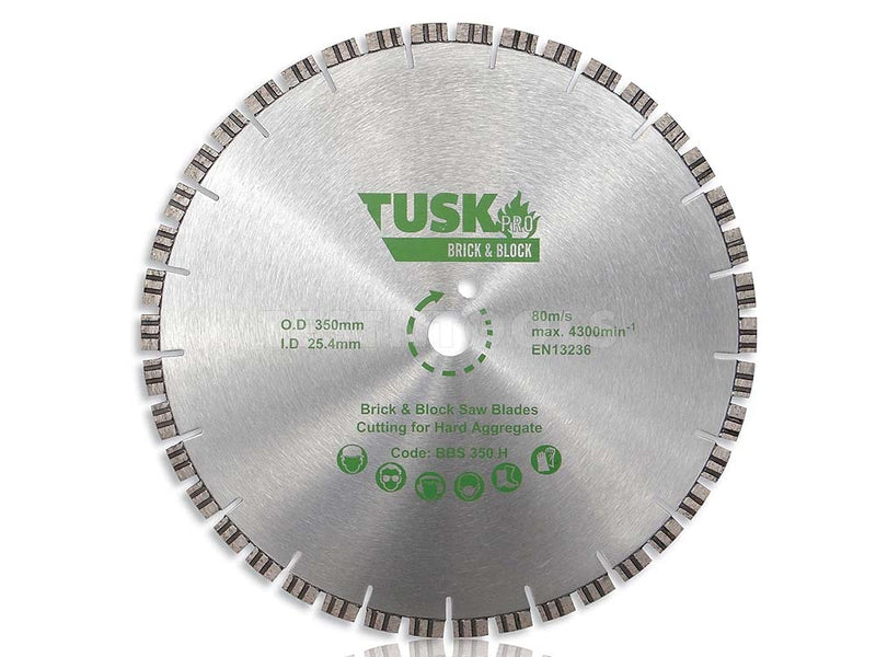 Tusk Brick & Block Saw Blade 350mm BBS350H