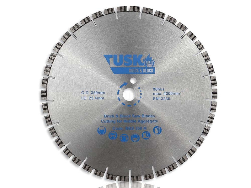 Tusk Brick & Block Saw Blade 350mm BBS350M