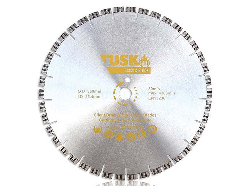 Tusk Brick & Block Saw Blade 400mm Silent SBTS400M