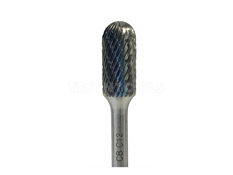 Tusk Carbide Burr 10mm x 6mm Cylinder Ball Nose CBC10