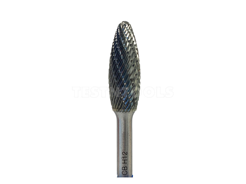 Tusk Carbide Burr 12mm x 6mm Flame CBH12 — Testntools