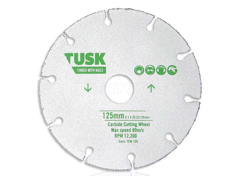 Tusk Carbide Cutting Wheel 115mm TCW115