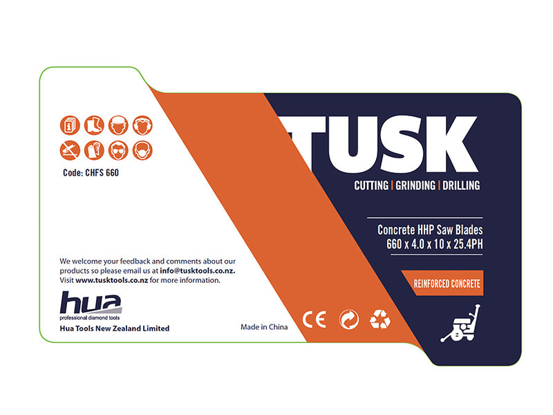 Tusk Concrete HHP Saw Blade 660mm CHFS660