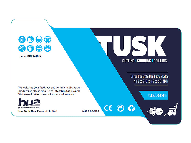 Tusk Cured Concrete Hand Saw Blade 416mm Normal CCHS416N
