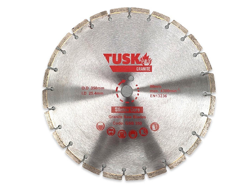 Tusk Granite Cutting Saw Blade 350mm GSB350
