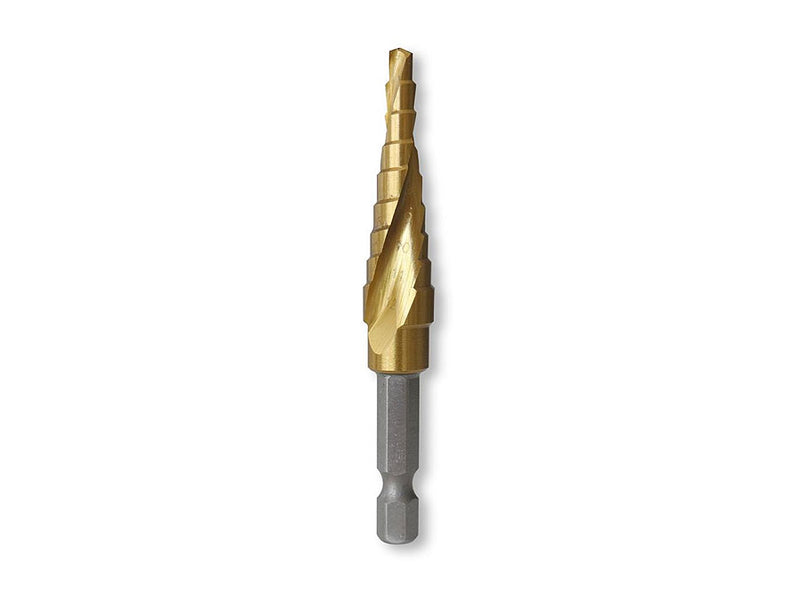 Tusk HSS Step Drill Bit 4mm - 12mm QC Hex HSD12H