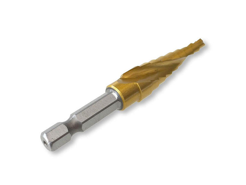Tusk HSS Step Drill Bit 4mm - 12mm QC Hex HSD12H