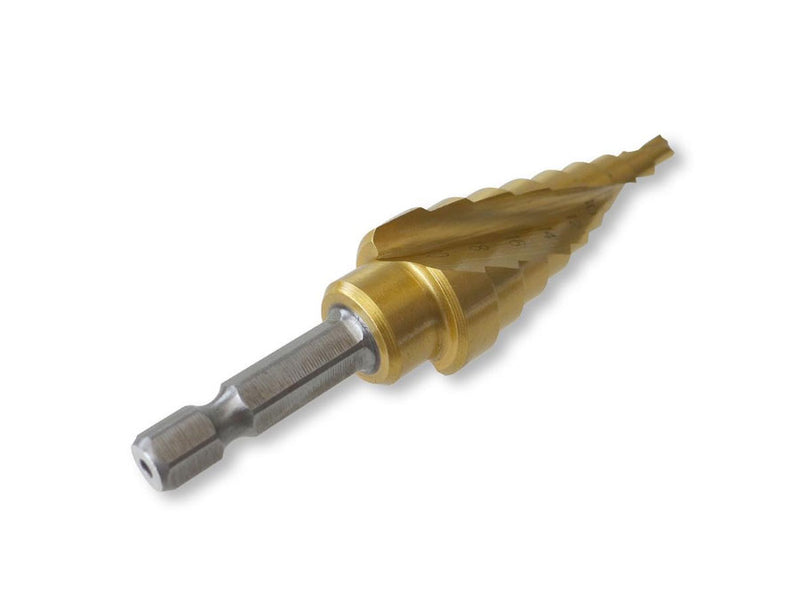 Tusk HSS Step Drill Bit 4mm - 20mm QC Hex HSD20H