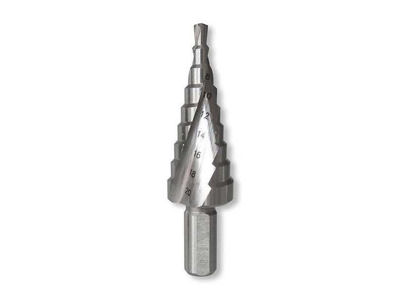 Tusk HSS Step Drill Bit 4mm - 20mm Straight Shank HSD20S