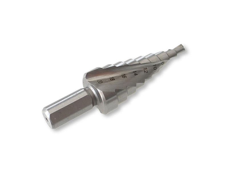 Tusk HSS Step Drill Bit 4mm - 20mm Straight Shank HSD20S